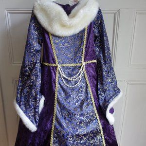 Medieval Queen Princess Gown Costume - Halloween - Sz 4 5 - Luxury! Royal Regal